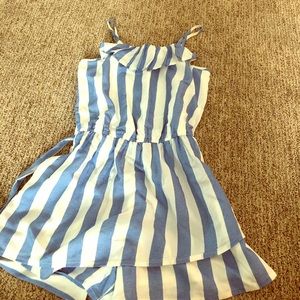 Blue and White Stripped Abercrombie Jumper